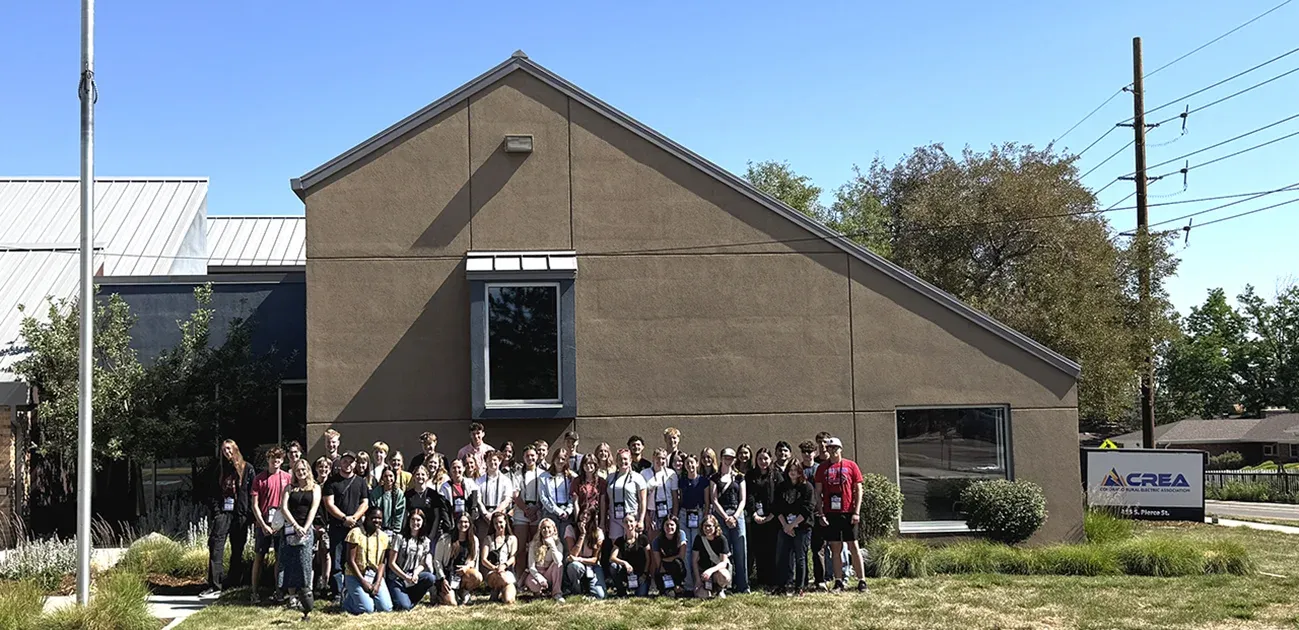 Colorado high school delegates participating in the Electric Cooperative Youth Tour in Washington, D.C.